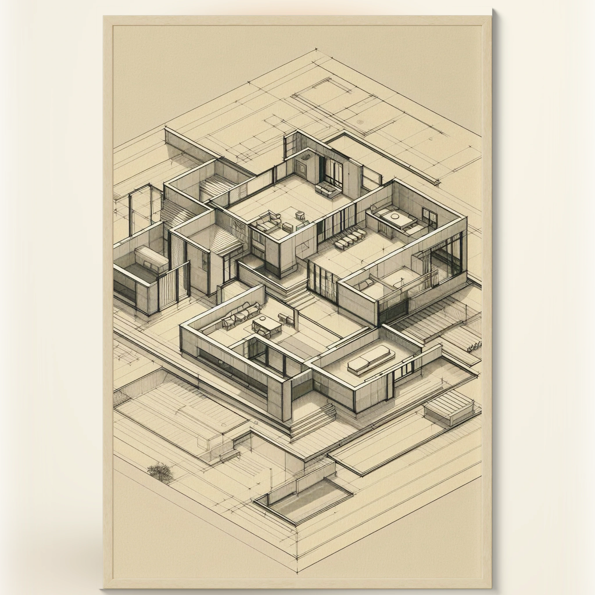 Neutral Luxury Gallery Wall (5‑Piece Set)