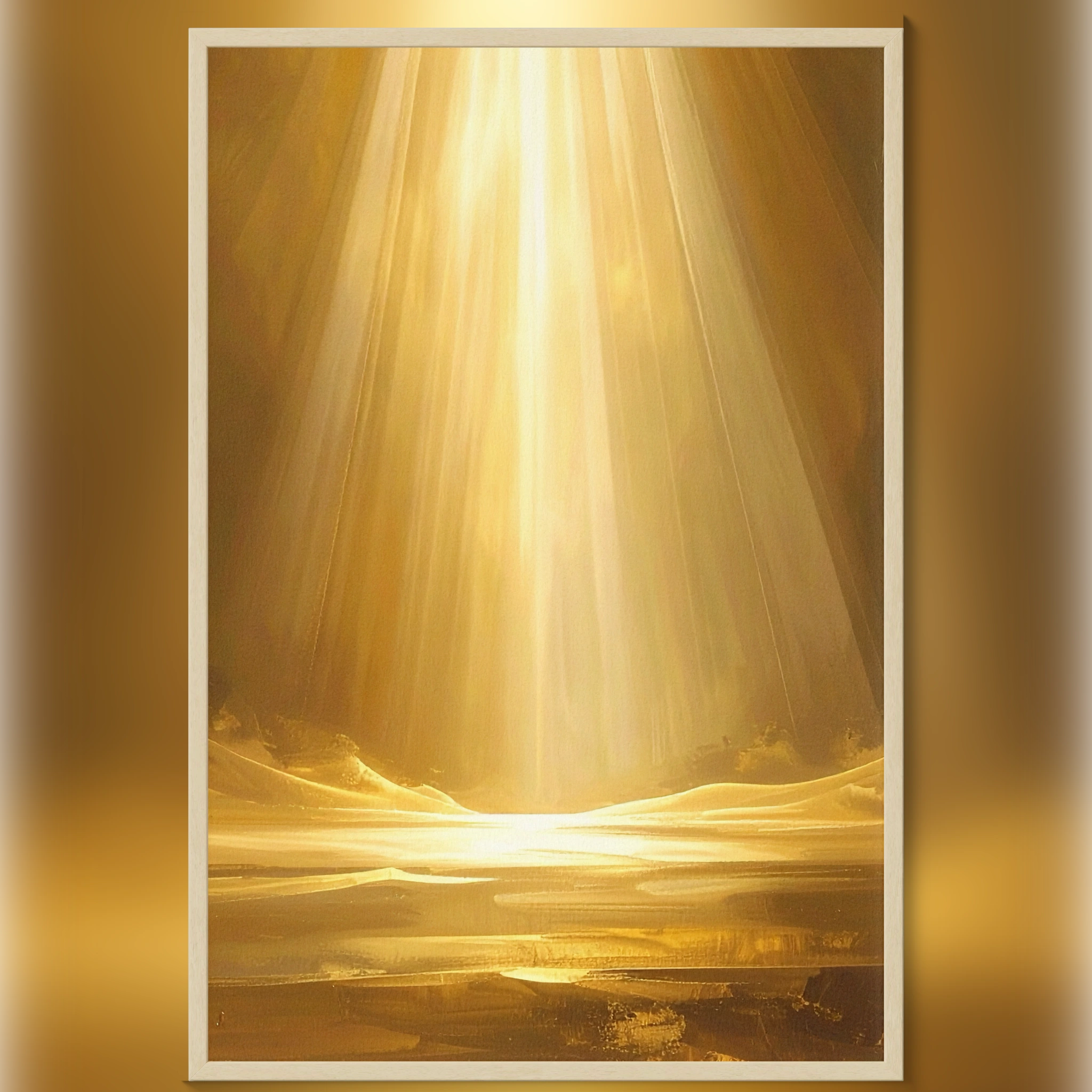 Radiant Glow – Celestial Light in Golden Form