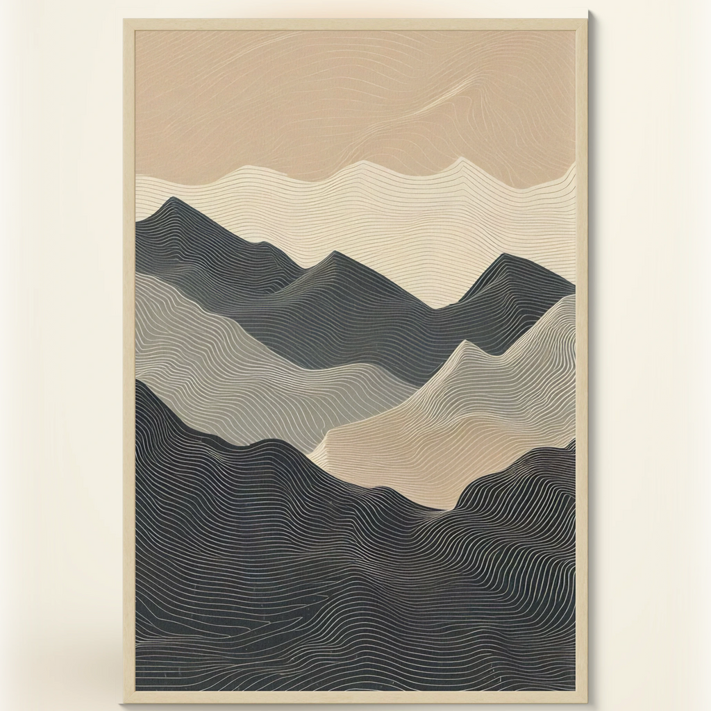 Neutral Luxury Gallery Wall (5‑Piece Set)