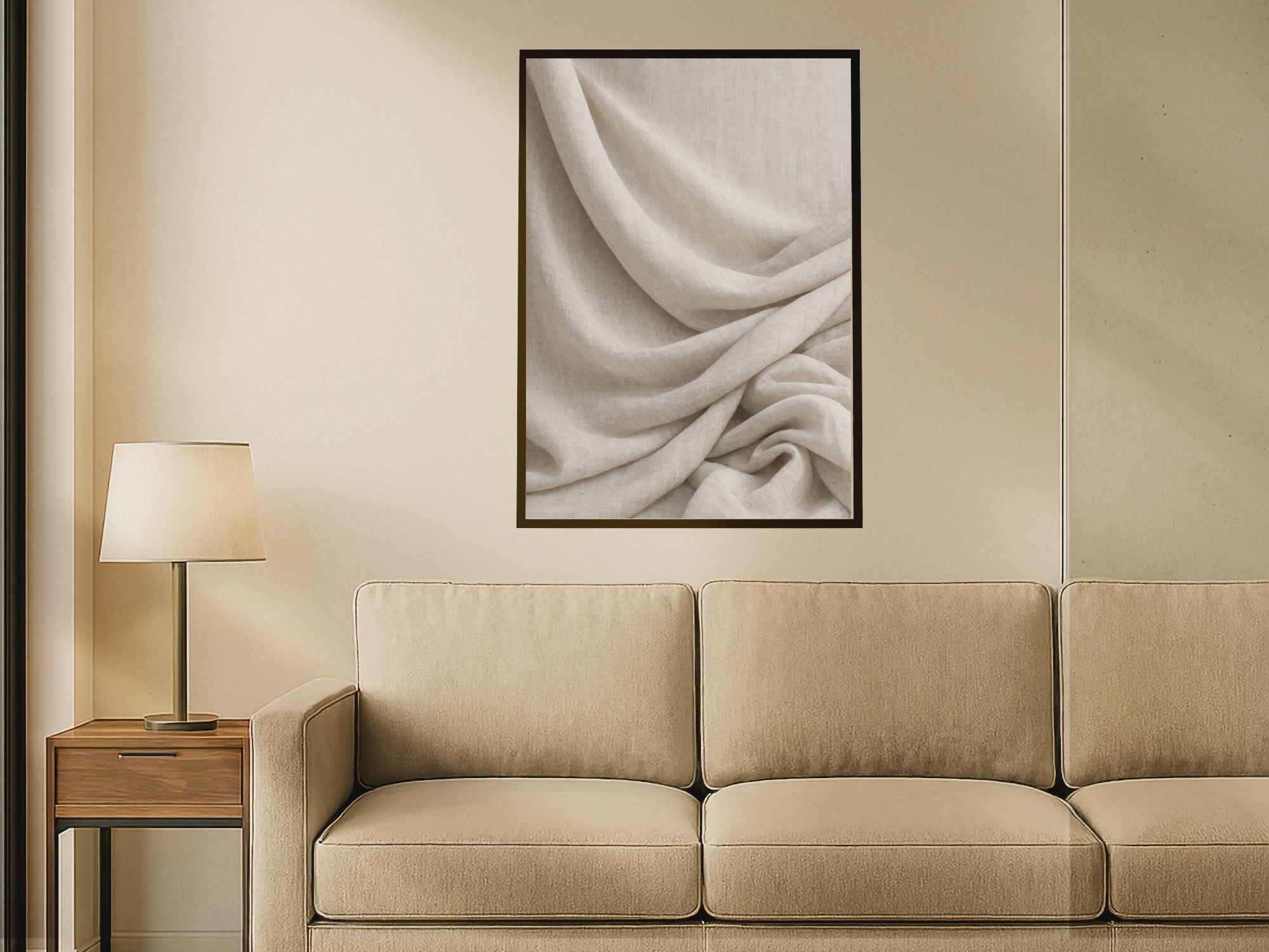 Linen Fold — Soft Fabric Textures in Gentle Light | Minimalist Wall Art (Digital Download(