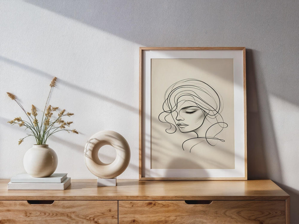 Feminine Muse — Graceful Contours in Soft Light | Artistic Wall Art (Digital Download)