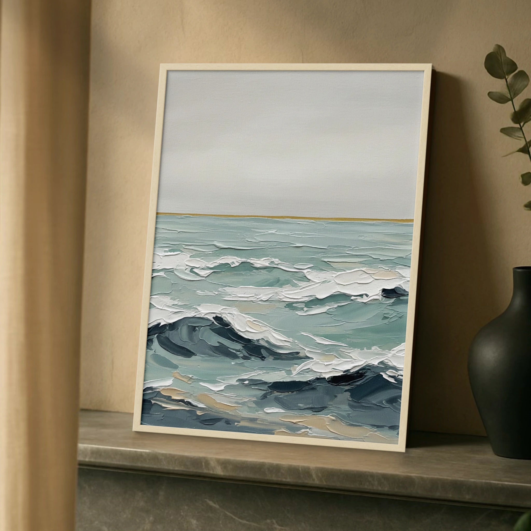 Ocean Whisper – Abstract Seascape in Coastal Calm