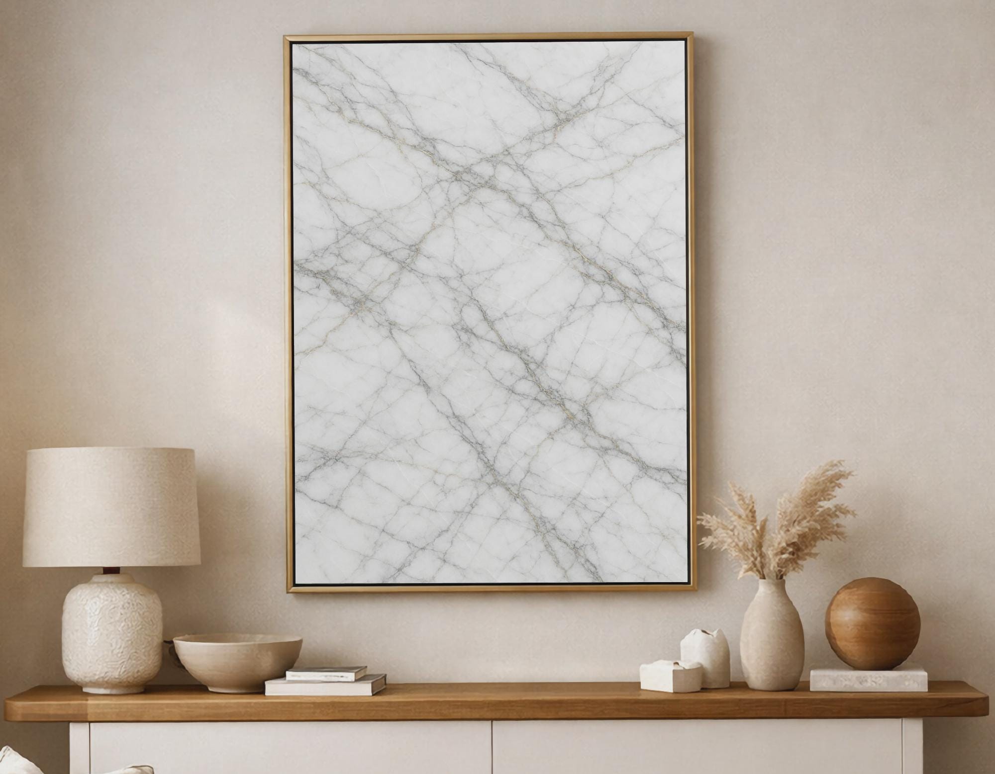 Marble Veins — Elegant Stone Patterns in Soft Light | Luxury Wall Art (Digital Download)