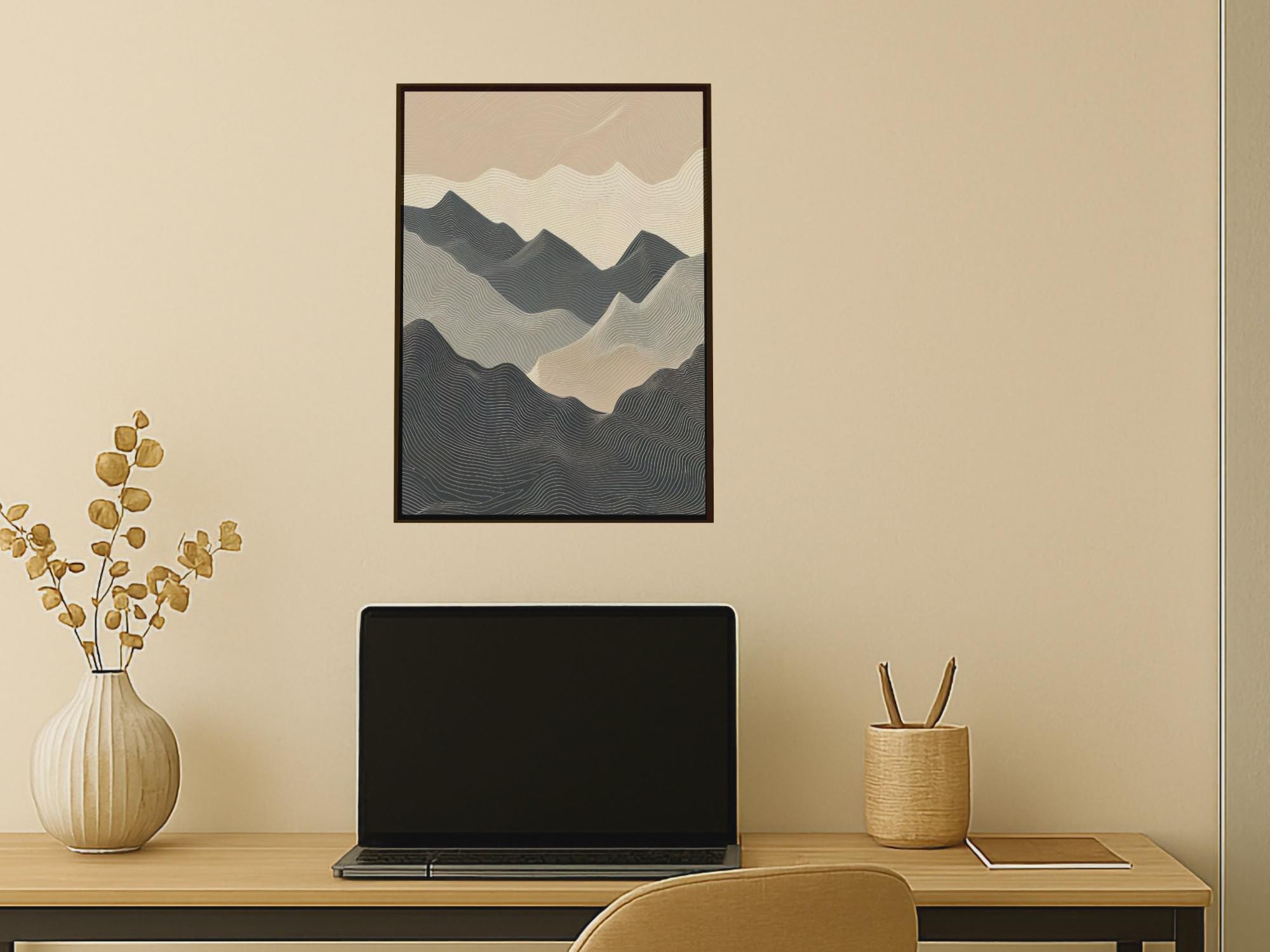 Abstract Topography — Layered Terrain Patterns | Contemporary Wall Art (Digital Download)