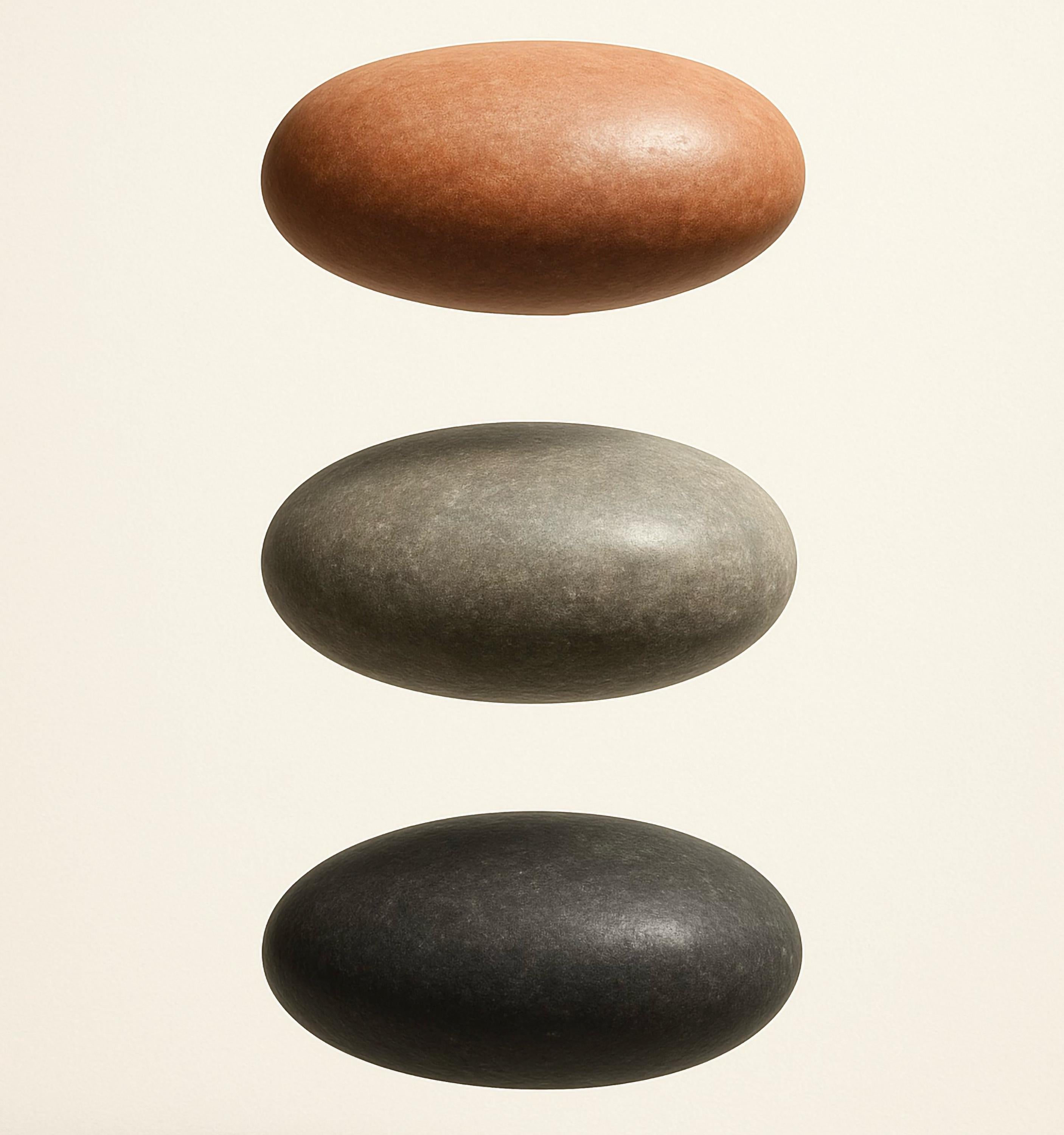 Floating Stones — Balanced River Rocks | Minimalist Wall Art (Digital Download)