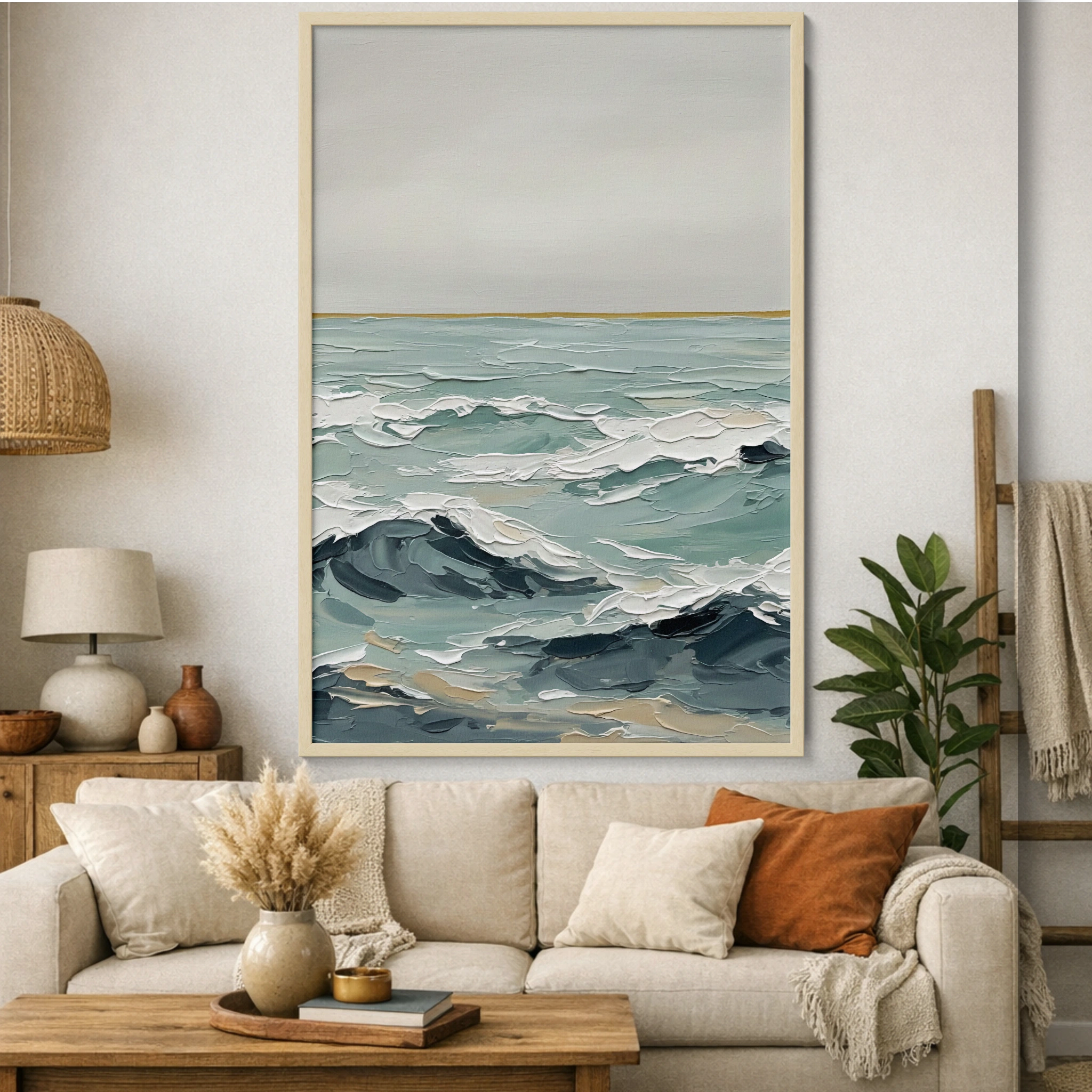 Ocean Whisper – Abstract Seascape in Coastal Calm