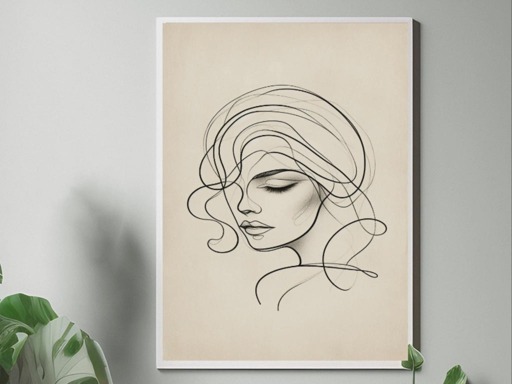 Feminine Muse — Graceful Contours in Soft Light | Artistic Wall Art (Digital Download)