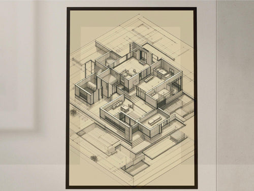 Architectural Lines — Modern Multi‑Level House Design | Contemporary Luxury Blueprint (Digital Download)