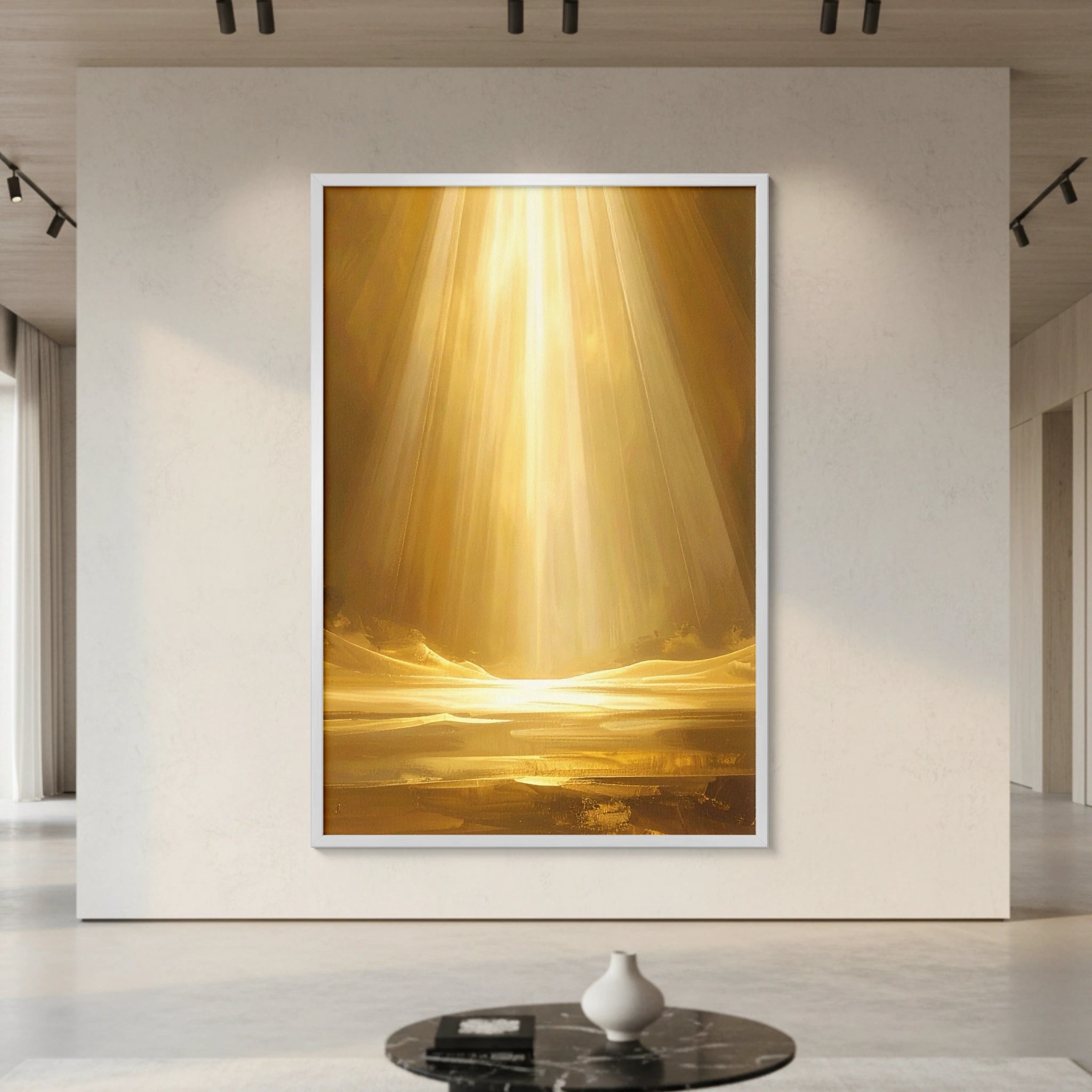 Radiant Glow – Celestial Light in Golden Form