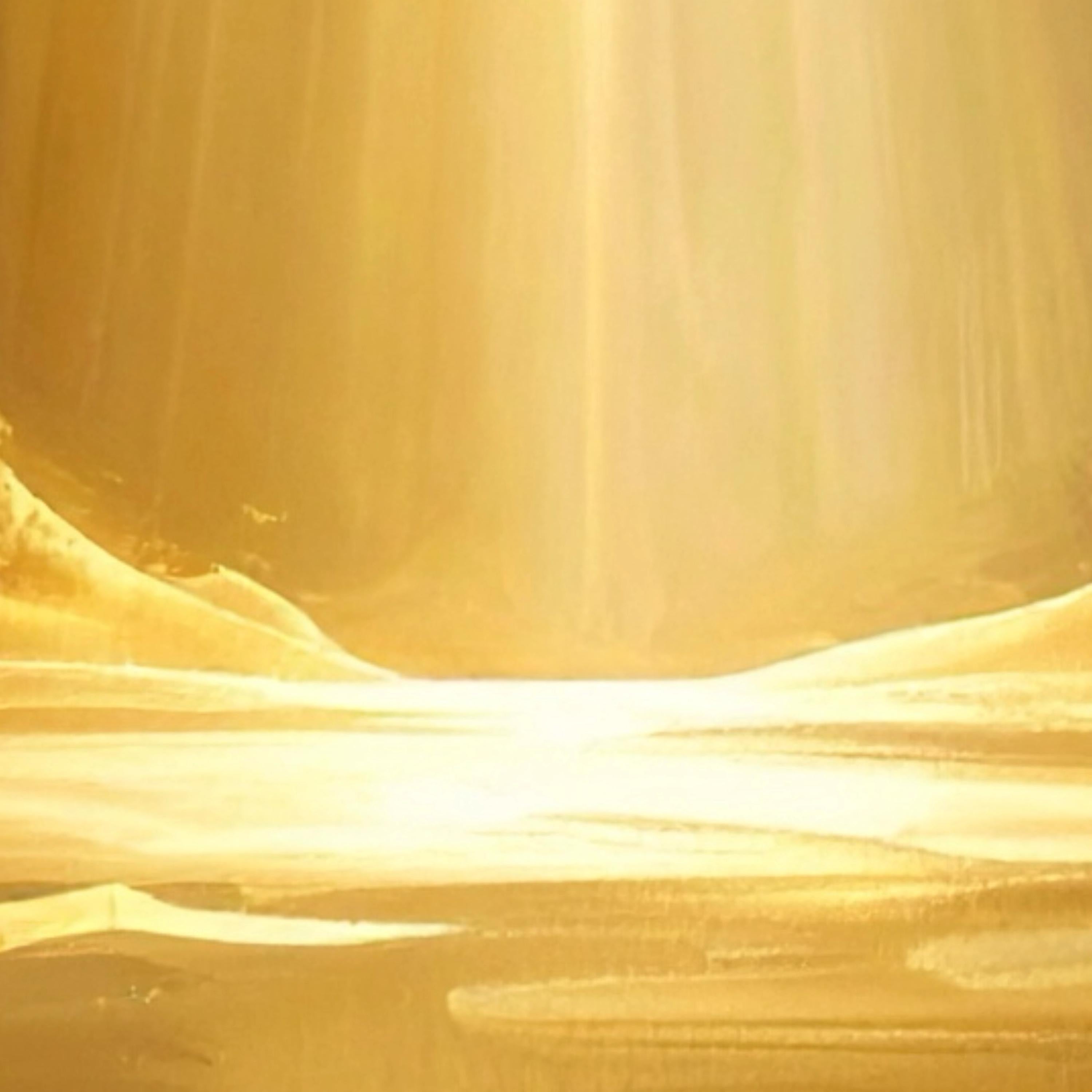 Radiant Glow — A Celestial Beam of Golden Light | Doxology Wall Art (Digital Download)