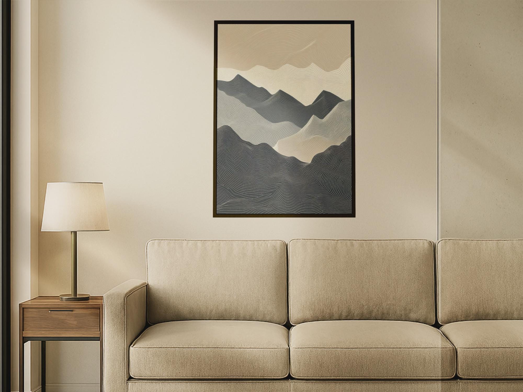 Abstract Topography — Layered Terrain Patterns | Contemporary Wall Art (Digital Download)