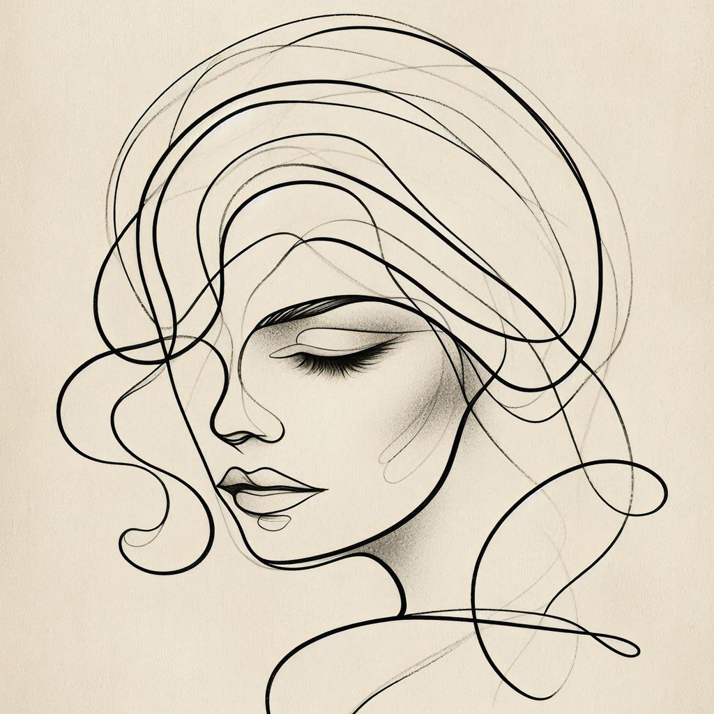 Feminine Muse — Graceful Contours in Soft Light | Artistic Wall Art (Digital Download)