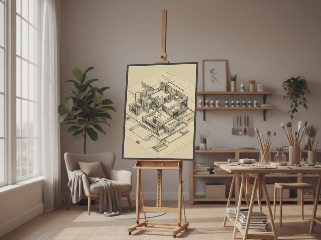 Architectural Lines — Modern Multi‑Level House Design | Contemporary Luxury Blueprint (Digital Download)