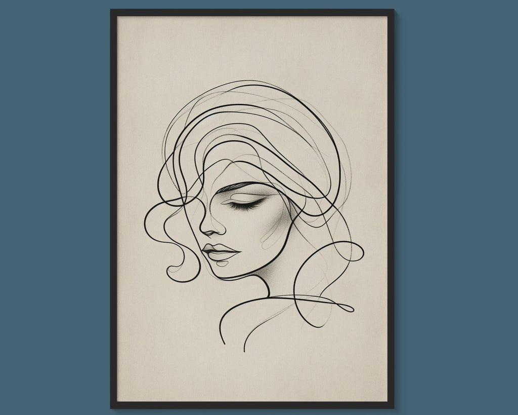 Feminine Muse — Graceful Contours in Soft Light | Artistic Wall Art (Digital Download)