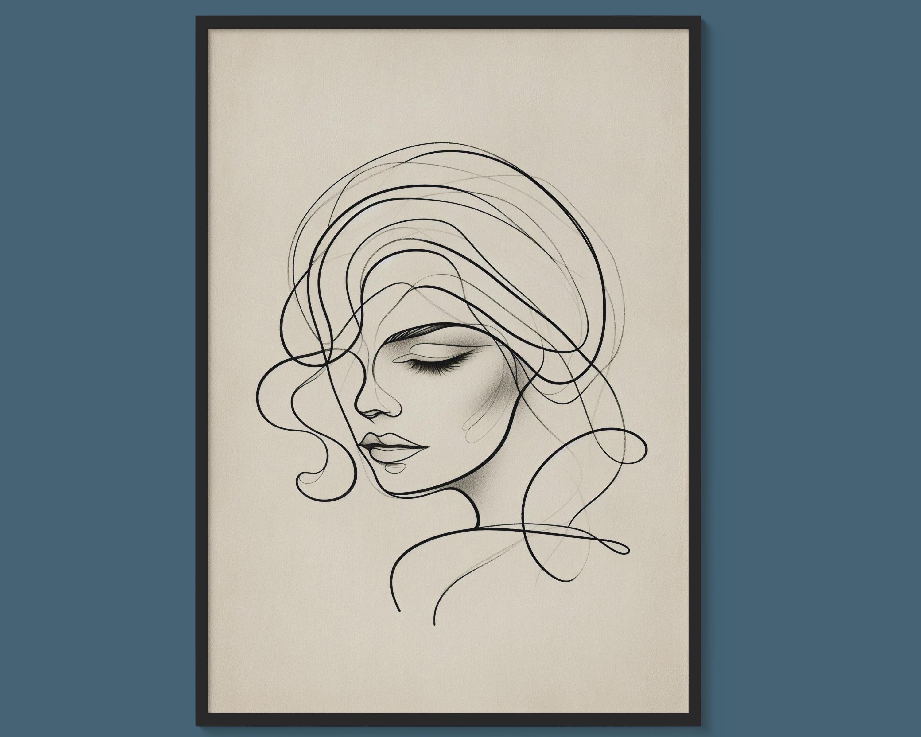 Feminine Muse — Graceful Contours in Soft Light | Artistic Wall Art (Digital Download)