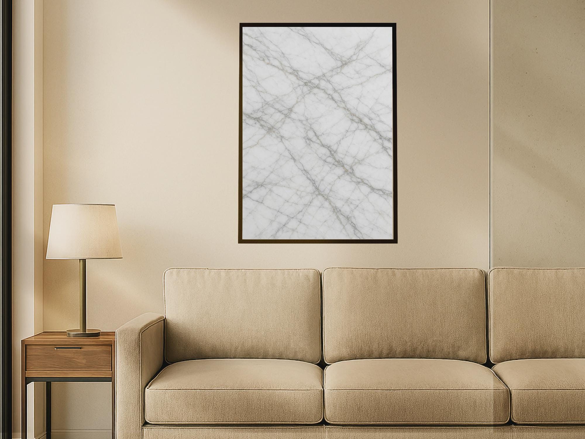 Marble Veins — Elegant Stone Patterns in Soft Light | Luxury Wall Art (Digital Download)