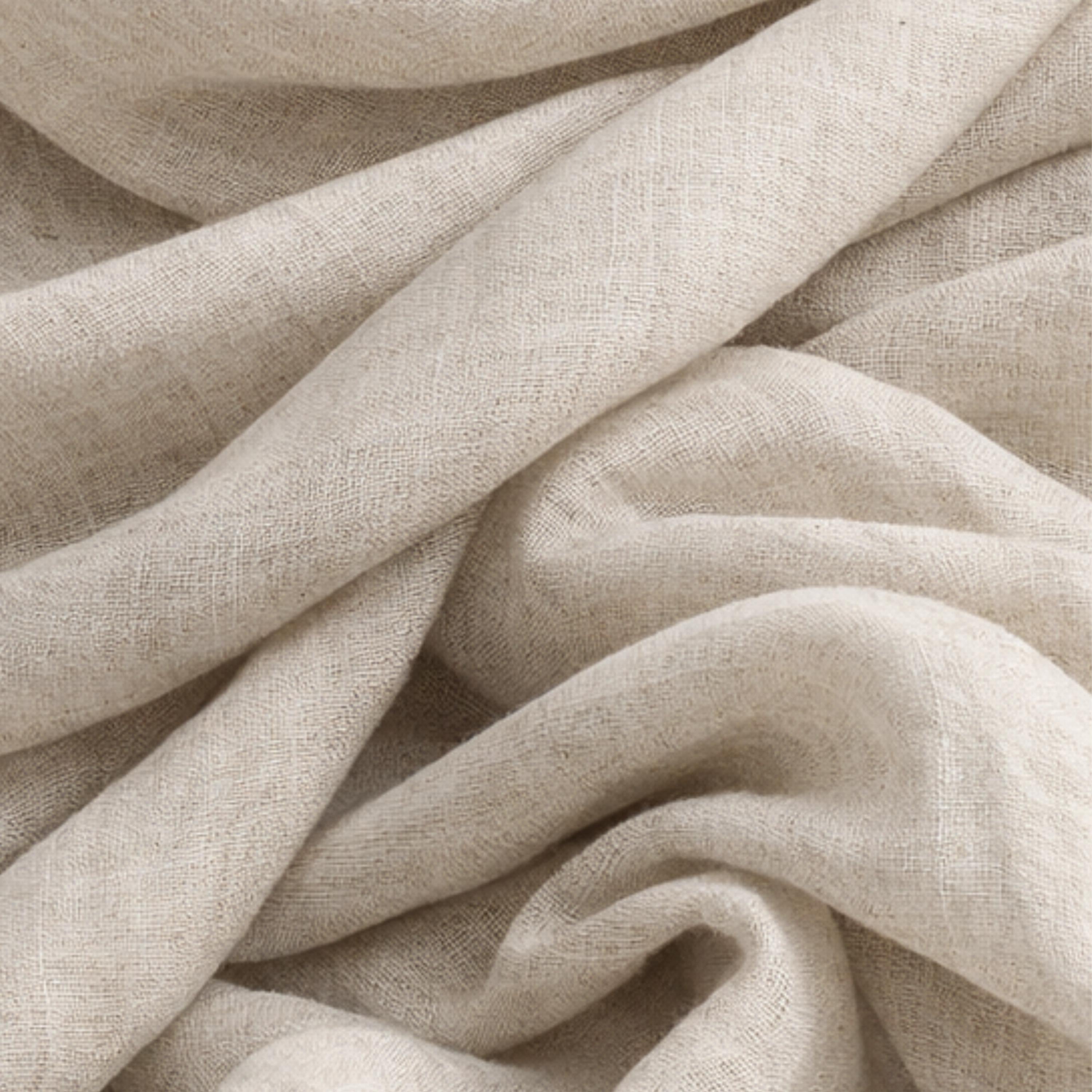 Linen Fold — Soft Fabric Textures in Gentle Light | Minimalist Wall Art (Digital Download(