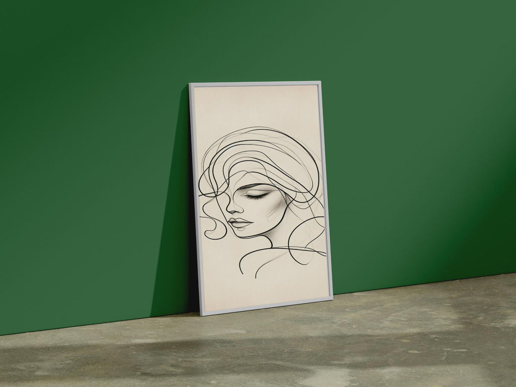 Feminine Muse — Graceful Contours in Soft Light | Artistic Wall Art (Digital Download)