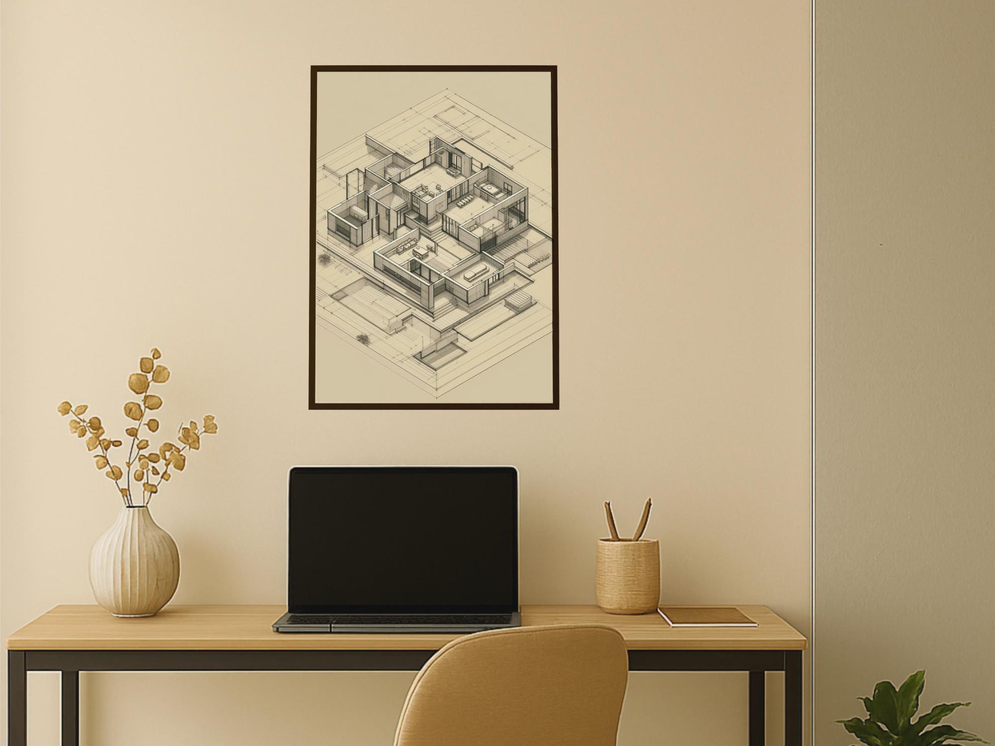 Architectural Lines — Modern Multi‑Level House Design | Contemporary Luxury Blueprint (Digital Download)